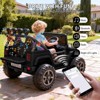 24V Ride on Toys for Kids, 2 Seater Electric Ride on Car w/Remote Control, 4 Powerful Motors, 4WD/2WD, 3 Speeds, Led Lights - 4 of 4
