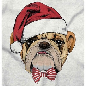 Cute Santa Pug Bulldog Christmas Sweatshirt for Men or Women Brisco Brands - 1 of 4