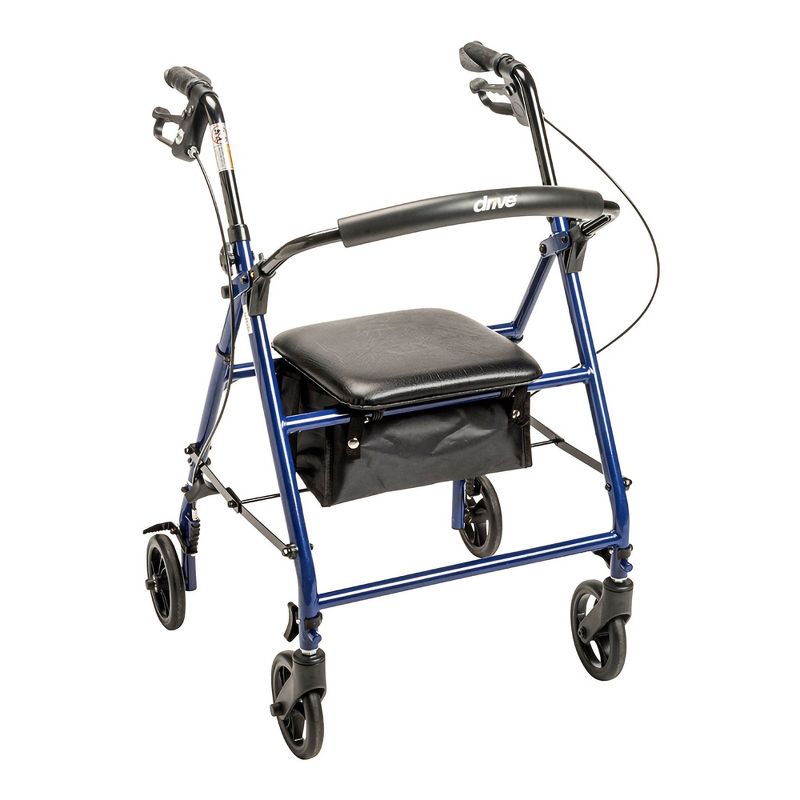 drive Rollator Adjustable Height / Folding Steel 31 to 37 inch Handle Height R800KD-BL, 1 of 10