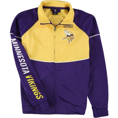 G-III Sports Womens Minnesota Vikings Track Jacket Sweatshirt