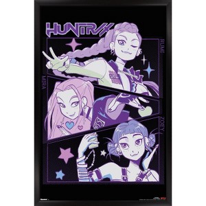 Trends International Netflix KPop Demon Hunters (2025) - Huntrix Illustration Framed Wall Poster Prints - 1 of 4