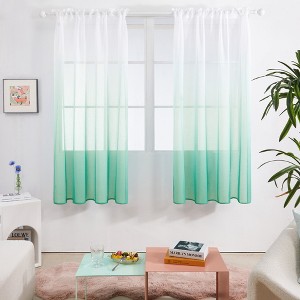 Deconovo Ombre Sheer Curtain Panel Pair(2 Panel) - 1 of 4