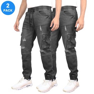 Blue Ice Men’s Stretch Cargo Carpenter Jean Jogger-2 Pack - 1 of 4
