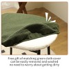 CAVINAS 29"Modern Bar Stools Counter Height,Set of 2,Counter Stools with Free Removable Cloth Cover&Footrest,Minimalist Barstools for Kitchen - 3 of 4