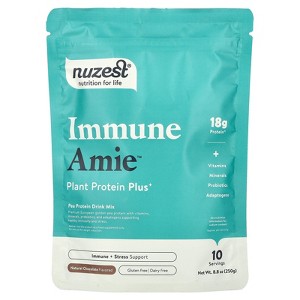 Nuzest Immune Amie™, Plant Protein Plus+, Natural Chocolate, 8.8 oz (250 g) - 1 of 2