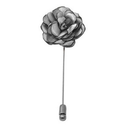 Men's Solid Color Rose Floral Lapel pin