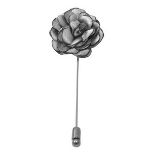 Men's Solid Color Rose Floral Lapel pin - 1 of 3