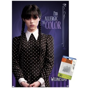 Trends International Wednesday - I'm Allergic To Color Unframed Wall Poster Prints - 1 of 4