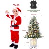 4.5-FT Tall Christmas Tree with 150 LED Lights, Two-Color switchable Lights, with Snowflake Berries, Perfect Christmas Decoration for Home & Office - 2 of 4