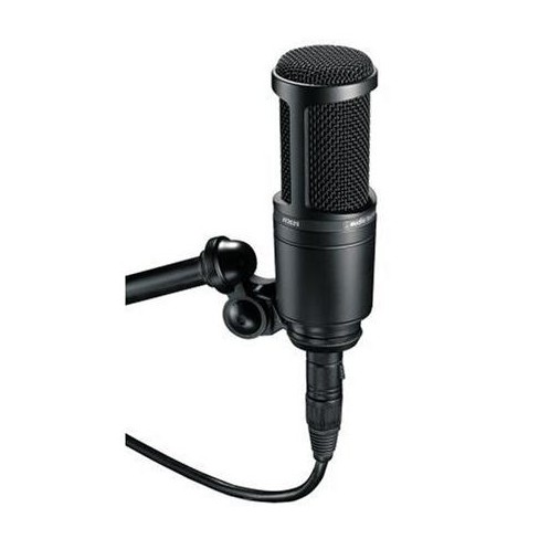 Audio-Technica AT2020 Micrófono de Condensador cardioide (conexión XLR)  para Voz en Off, podcasting, Streaming y grabación, Metálico » Chollometro