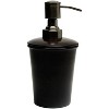 Amber Fight Gear Millennium Soap Dispenser Set – Antique Copper Finish, Refillable, for Bath, Kitchen, Office (Set of 2), Black - 3 of 4