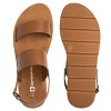 Alpine Swiss Beth Womens Flat Sandals Two Strap Buckle Slides Comfortable Summer Shoes Casual Slip On Footbed Sandals for Everyday Wear - 4 of 4
