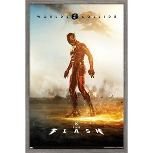 Trends International DC Comics Movie The Flash - The Flash Profile One Sheet Framed Wall Poster Prints - 1 of 4