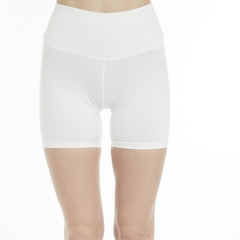 EVERYDAY COMFORT BIKER SHORTS (WHITE)