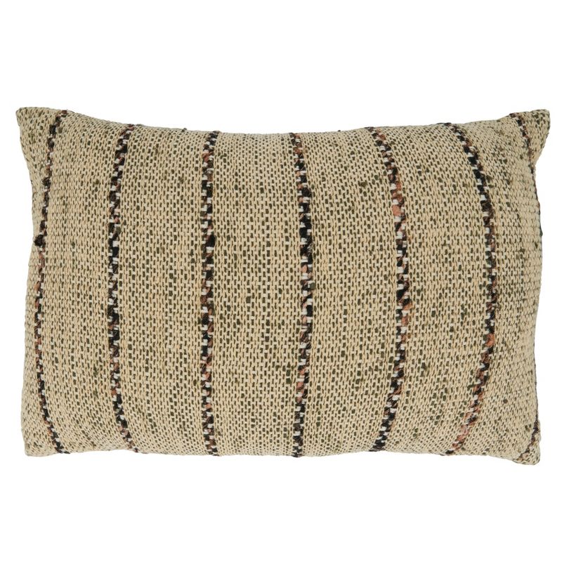 Saro Lifestyle Saro Lifestyle Cotton Pillow Cover With Thin Stripe Design, 1 of 4
