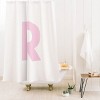 Deny Designs April Lane Art Block Monogram Shower Curtain - 2 of 3