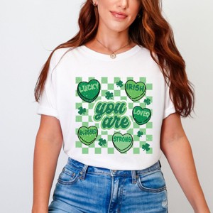 Simply Sage Market St. Patrick's Affirmations Garment Dyed Tee - 2XL - White - 1 of 4