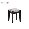 Dressing Table with Stool Makeup Vanity Set, Wood Vanity Desk with 4 Drawers, Storage Space–Maison Boucle - 4 of 4