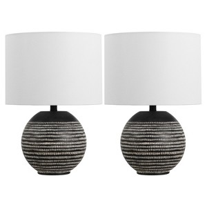Soto 20" Table Lamp (Set of 2) - TBL4637 - Black - Safavieh - 1 of 4