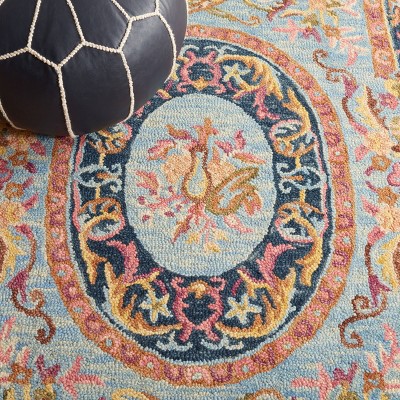 Savonnerie Hand Tufted 85% Wool, 15% Cotton Oriental Rug