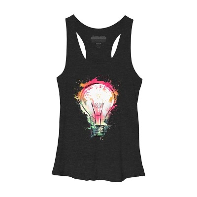 Women's Design By Humans Colorful Splash Ideas By alnavasord Racerback Tank Top