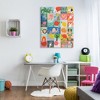 Stupell Industries Patchwork Style Alphabet Playful Kid's ABC Letters, 48" x 36" - 2 of 4