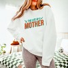 The Life Of A Mother Puff/Glitter - Womens Lightweight Garment Dyed Sweatshirt - 3 of 3