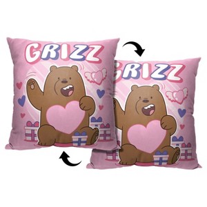 Cartoon Network We Bare Bears Grizz Throw Pillow 18x18 Inches - 1 of 2