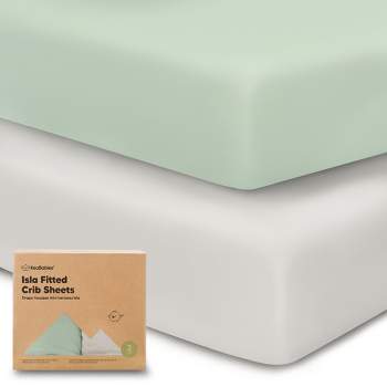 KeaBabies 2pk Isla Fitted Crib Sheets for Boys, Girls, Baby Crib Sheet, Fits Standard Nursery Crib Mattresses