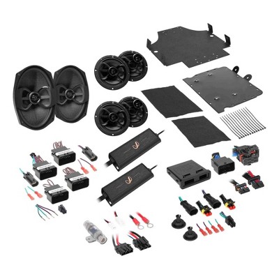 Infinity PERFECT 6SPKSYS 6-Speaker plug-n-play kit Compatible with 2014 up Harley StreetGlide/Road Glide (2 pair 6.5" and 6x9 Bag Lids)