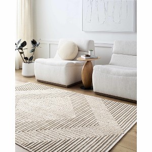 Hauteloom Briana Brown Washable Area Rug - 1 of 4