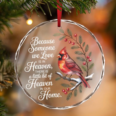 Christmas Ornament 2025 Remembrance Ornament for Loss of Loved One Forever in My Heart Bereavement Gift Sympathy Keepsake