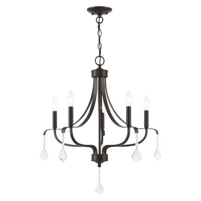 Livex Lighting Laurel 5 - Light Chandelier in  English Bronze