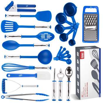 Kaluns Kitchen Utensils Set, Nylon and Stainless Steel Cooking Utensils, Dishwasher Safe and Heat Resistant Kitchen Tools