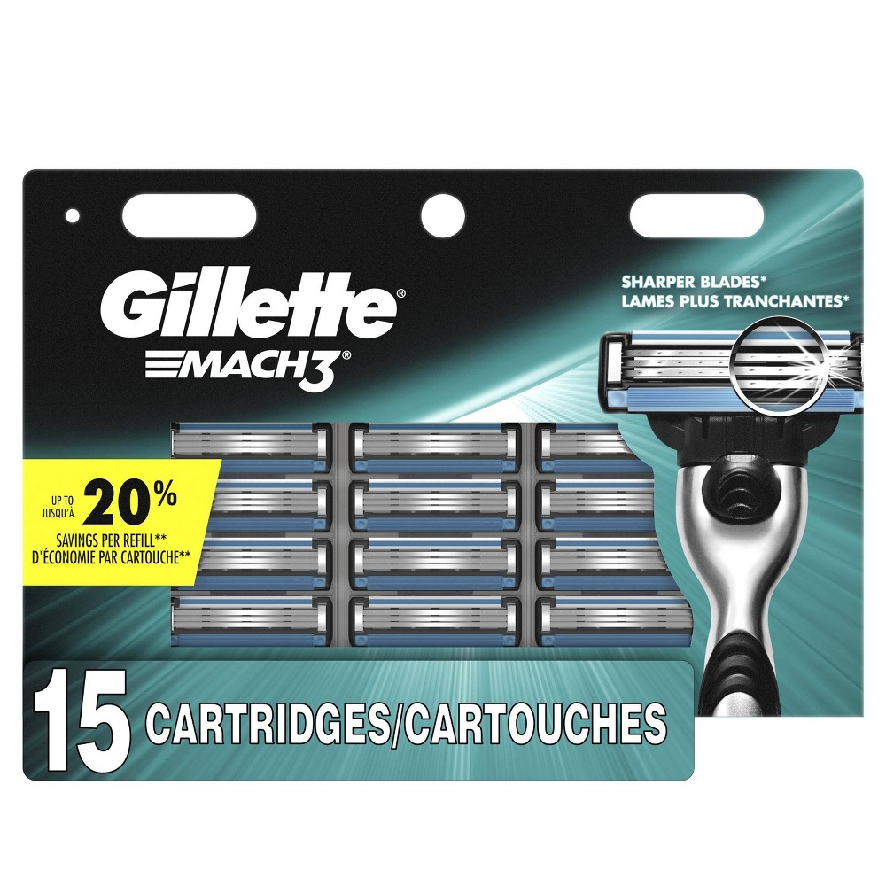 UPC 047400313095 product image for Gillette Mach3 Men's Razor Blade Refills - 15ct | upcitemdb.com