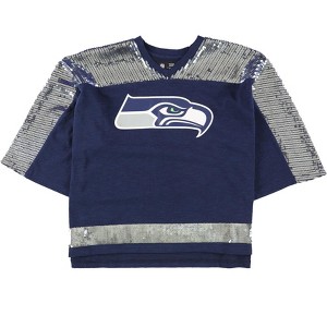G-III Sports Womens Seattle Seahawks Embellished T-Shirt - 1 of 2