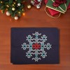 Unique Bargains Christmas Place Mats Linen 13" x 17.7" 2Pcs - 2 of 4
