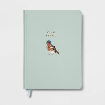 240 Sheet College Ruled Journal 7.75"x5.5" Bird - Threshold™: Multicolor Hard Cover, Acid-Free, Daily Chirps Notebook