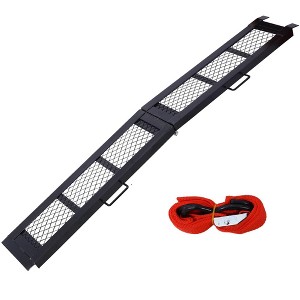 80 Inch Folding Loading Ramp, 800LBS Capacity, Heavy Duty Motorcycle Ramp, Portable Steel Ramps For ATV, Truck, Quad, Lawn Mower, Dirt Bikes - 1 of 4