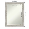Amanti Art Dove Greywash Narrow Petite Bevel Bathroom Wall Mirror 27.5 x 21.5 in. - 4 of 4