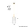 Hunter Fans 25" Gatz Ceiling Light Alturas Gold Finish - Glamorous Pendant for Indoor Spaces, Perfect for Kitchens and Dining Rooms - 4 of 4