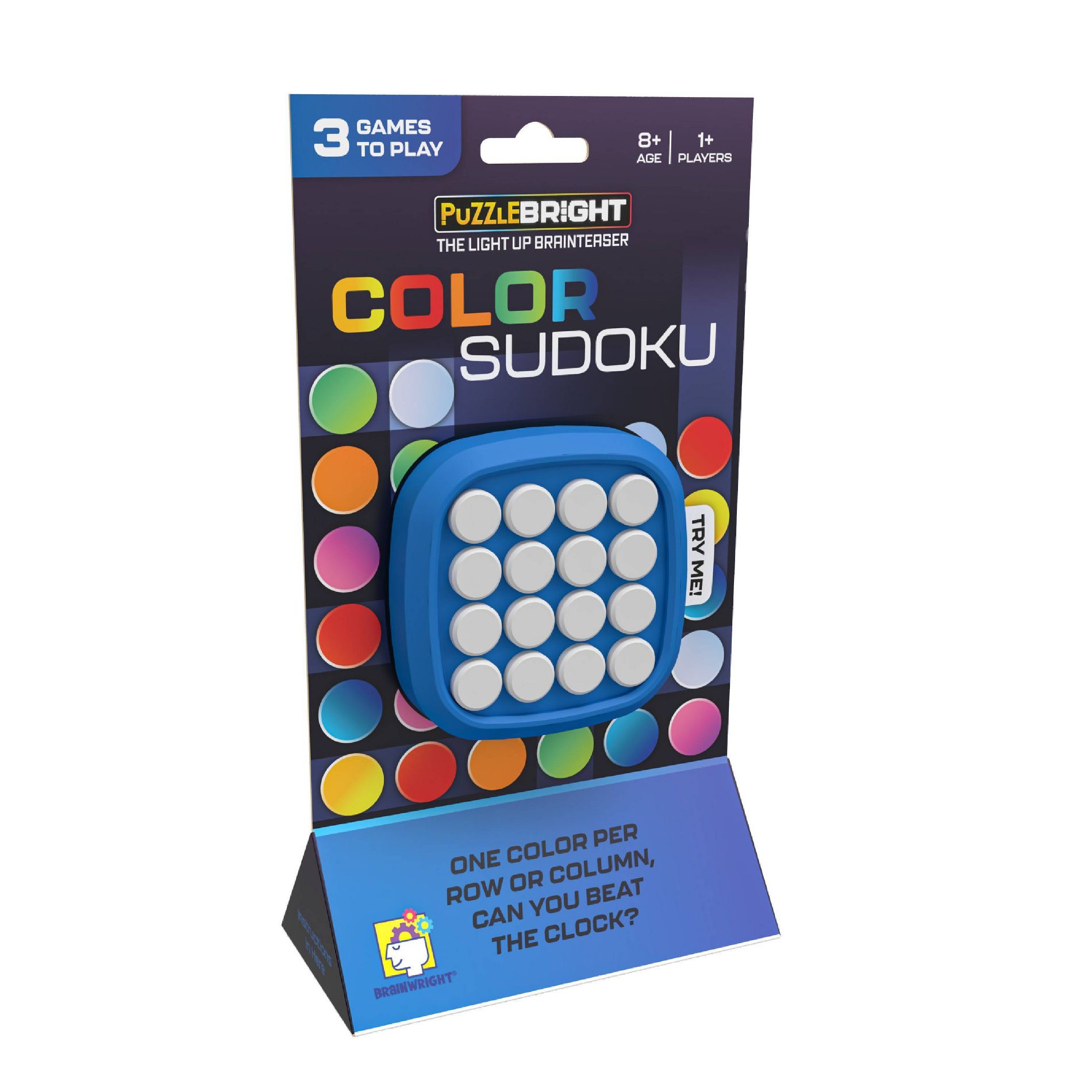 Gamewright Brainwright Puzzle Bright Color Sudoku Electronic Game: Educational Focus on Problem Solving & Fine Motor Skills, For 1+ Players
