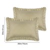 Unique Bargains Single Layer Wide Ruffles Envelope Closure Pillowcases 2 Pcs - 4 of 4