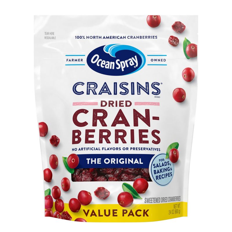 Ocean Spray Dried Cranberries Value Pack - 24oz, 1 of 8
