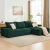 110" Modular L-Shaped Sectional Sofa, Oversized Deep Seat Corduroy Couch with 5 Throw Pillows, Convertible Floor Sofa - 4 of 4