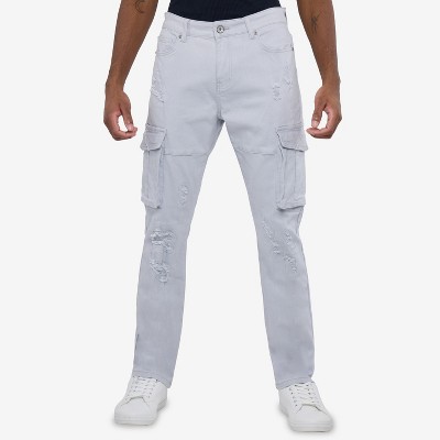 RAW X Men's Multi Cargo Pocket Denim Pants