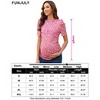 maternity dress Women's Maternity Floral  Puff Sleeve Tunic Blouse - 3 of 4