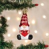 Old World Christmas 3.75 In Valentine Gnome Love Heart Good Luck Tree Ornaments - 3 of 3