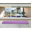 FDW Yoga Arts Mat Gymnastics Mat Wrestling Mat Tumbling Mat Gym Mat Folding Gymnastic Mat hick PU Leather Exercise Mat - 3 of 4