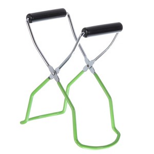 Unique Bargains Sturdy Canning Jar Lifter Tongs with Rubber Grips Handle - 1 of 4